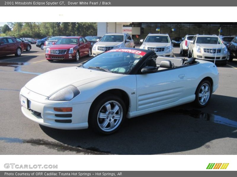 Dover White Pearl / Black 2001 Mitsubishi Eclipse Spyder GT