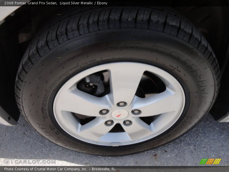 Liquid Silver Metallic / Ebony 2008 Pontiac Grand Prix Sedan