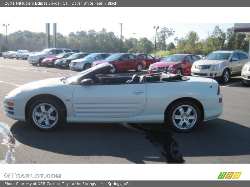 Dover White Pearl / Black 2001 Mitsubishi Eclipse Spyder GT