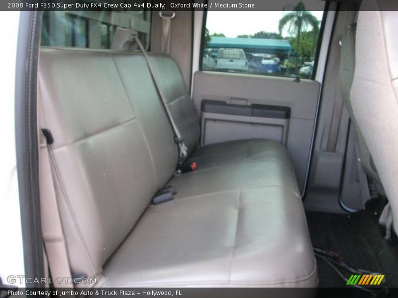 Oxford White / Medium Stone 2008 Ford F350 Super Duty FX4 Crew Cab 4x4 Dually