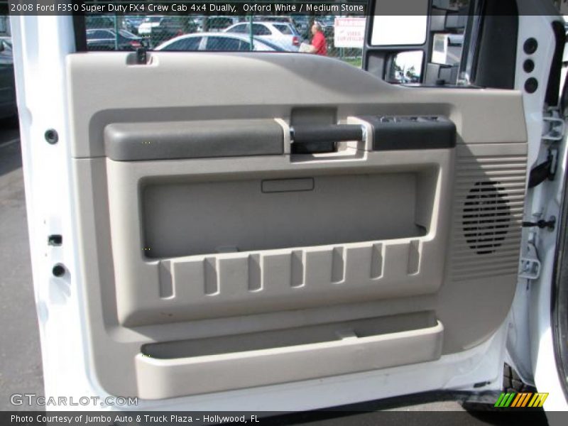 Oxford White / Medium Stone 2008 Ford F350 Super Duty FX4 Crew Cab 4x4 Dually