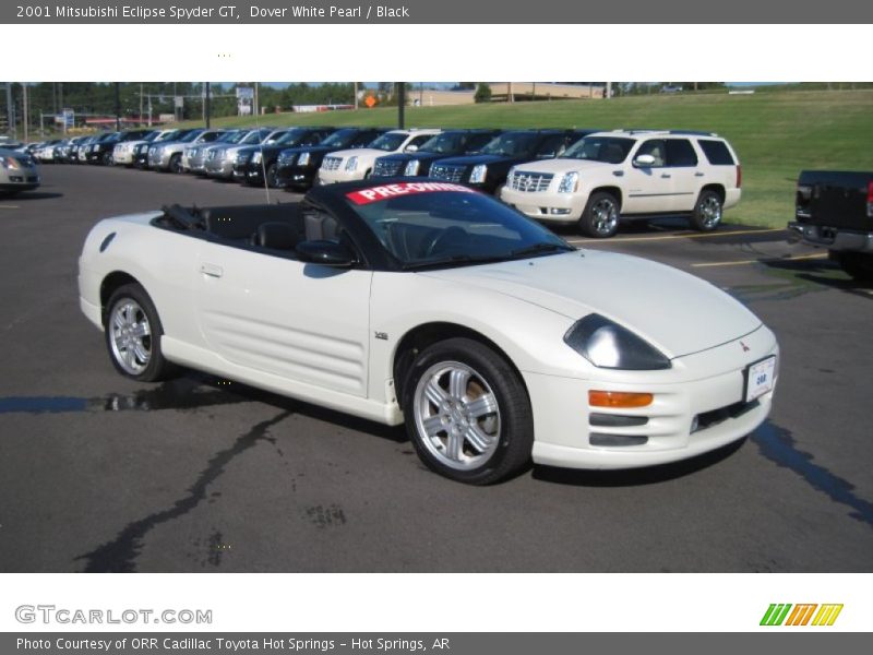 Dover White Pearl / Black 2001 Mitsubishi Eclipse Spyder GT