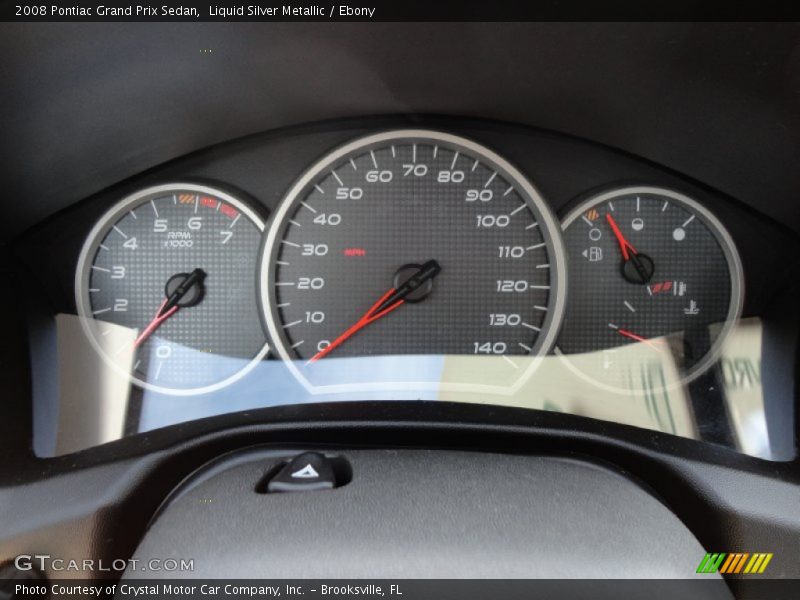 Liquid Silver Metallic / Ebony 2008 Pontiac Grand Prix Sedan