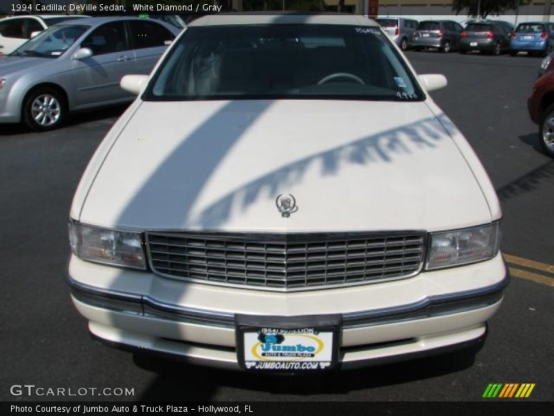 White Diamond / Gray 1994 Cadillac DeVille Sedan