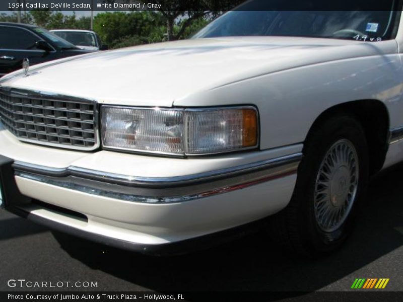 White Diamond / Gray 1994 Cadillac DeVille Sedan