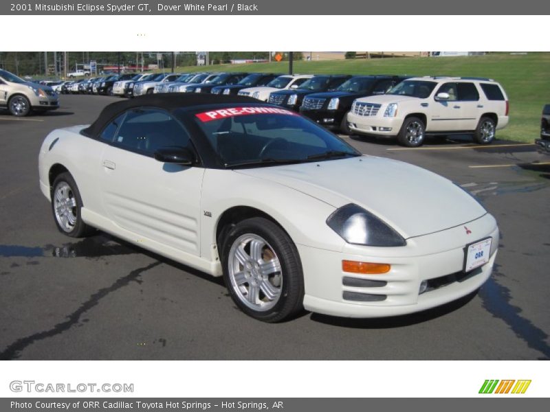 Dover White Pearl / Black 2001 Mitsubishi Eclipse Spyder GT