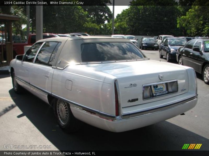 White Diamond / Gray 1994 Cadillac DeVille Sedan