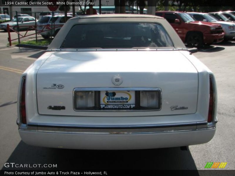White Diamond / Gray 1994 Cadillac DeVille Sedan