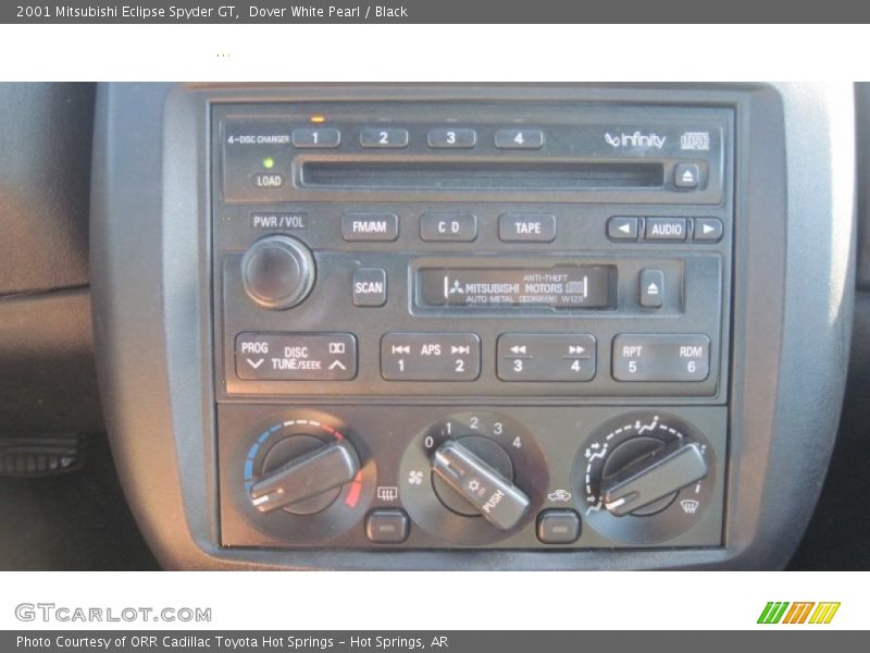 Dover White Pearl / Black 2001 Mitsubishi Eclipse Spyder GT