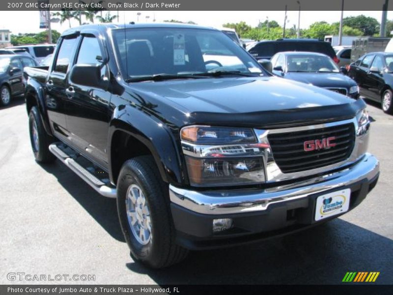 Onyx Black / Dark Pewter 2007 GMC Canyon SLE Crew Cab