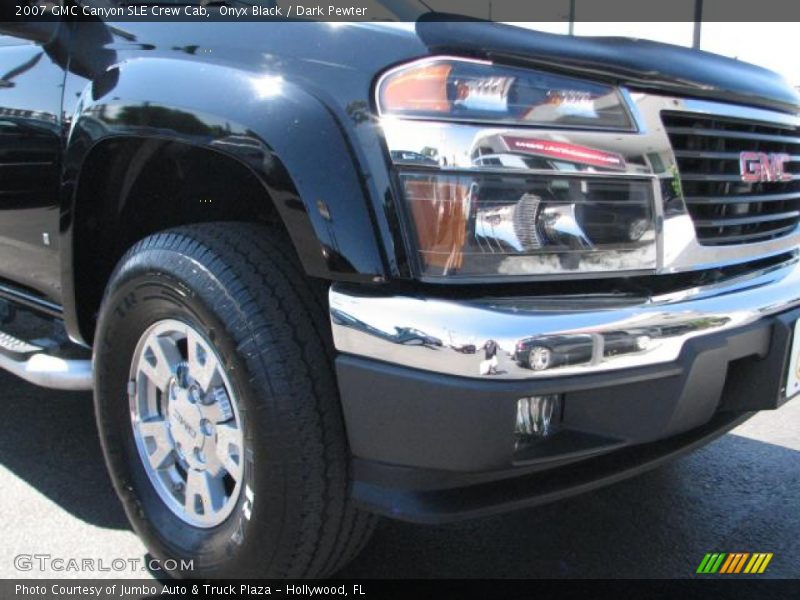 Onyx Black / Dark Pewter 2007 GMC Canyon SLE Crew Cab