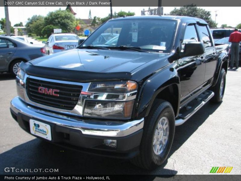 Onyx Black / Dark Pewter 2007 GMC Canyon SLE Crew Cab