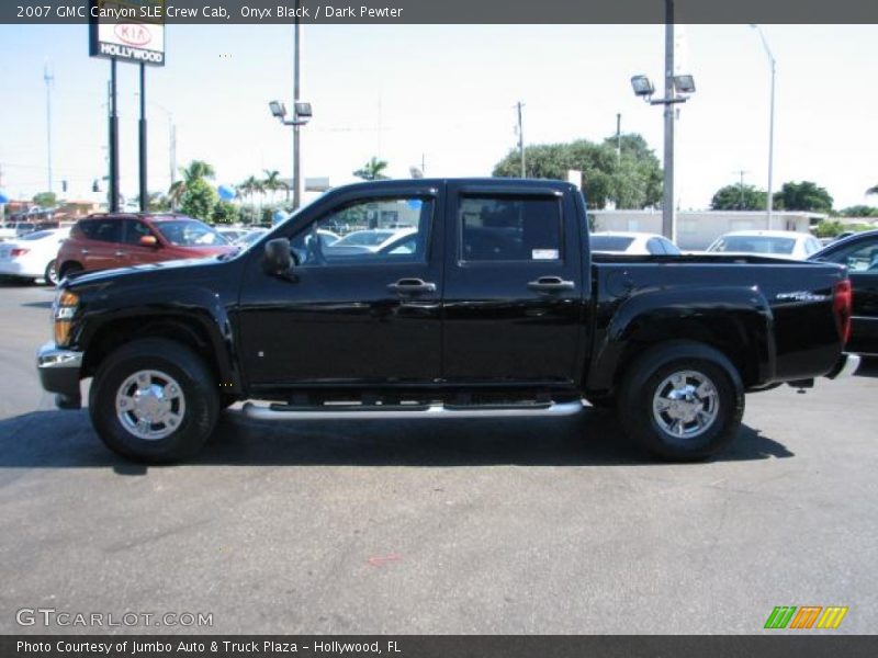 Onyx Black / Dark Pewter 2007 GMC Canyon SLE Crew Cab
