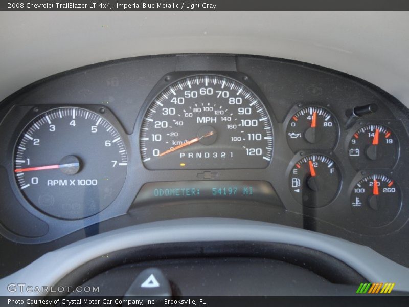Imperial Blue Metallic / Light Gray 2008 Chevrolet TrailBlazer LT 4x4