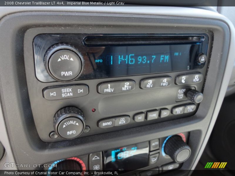 Imperial Blue Metallic / Light Gray 2008 Chevrolet TrailBlazer LT 4x4