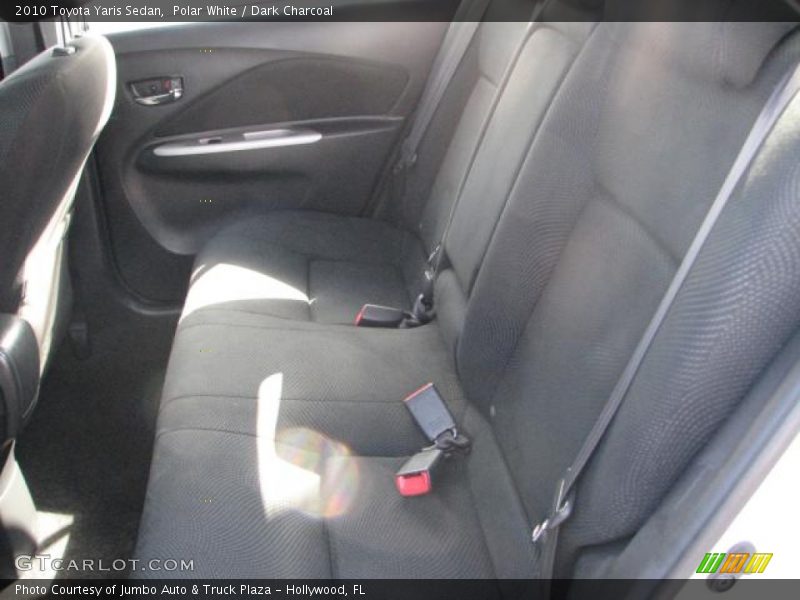 Polar White / Dark Charcoal 2010 Toyota Yaris Sedan