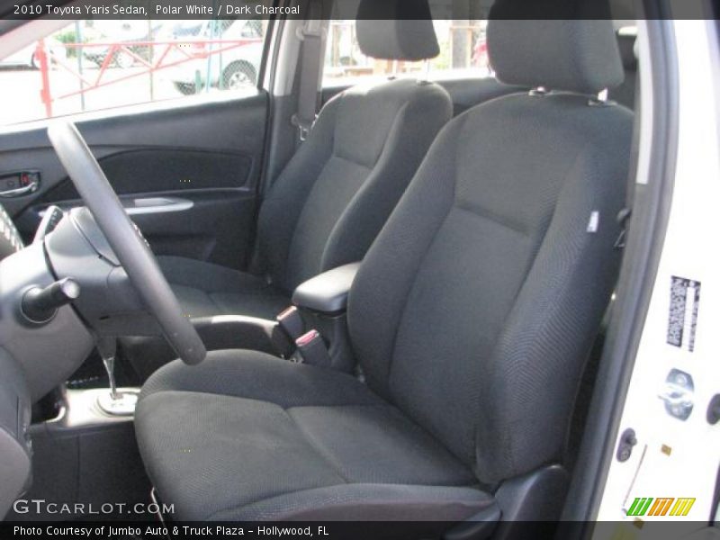 Polar White / Dark Charcoal 2010 Toyota Yaris Sedan
