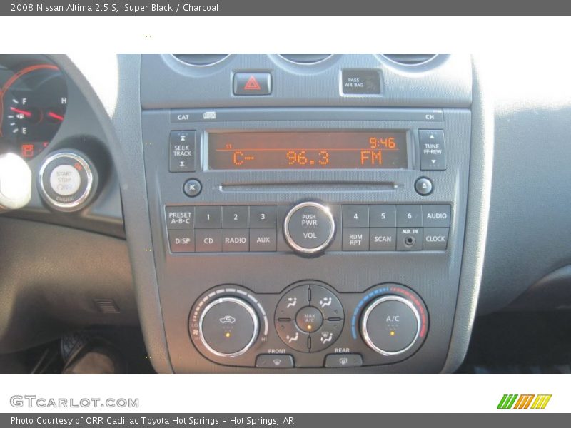 Super Black / Charcoal 2008 Nissan Altima 2.5 S