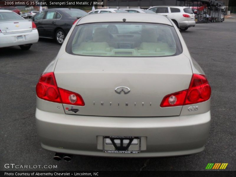 Serengeti Sand Metallic / Wheat 2006 Infiniti G 35 Sedan