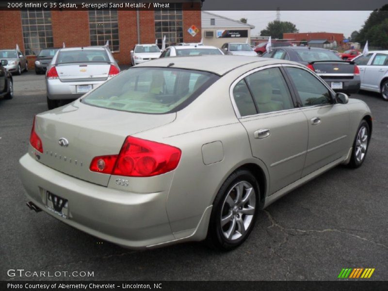 Serengeti Sand Metallic / Wheat 2006 Infiniti G 35 Sedan