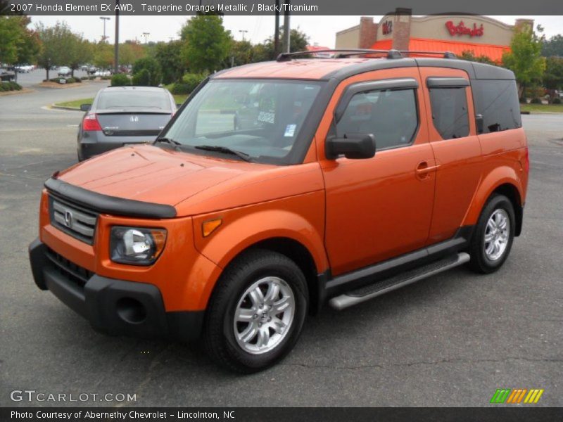 Tangerine Orange Metallic / Black/Titanium 2007 Honda Element EX AWD