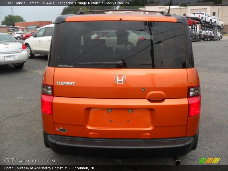 Tangerine Orange Metallic / Black/Titanium 2007 Honda Element EX AWD