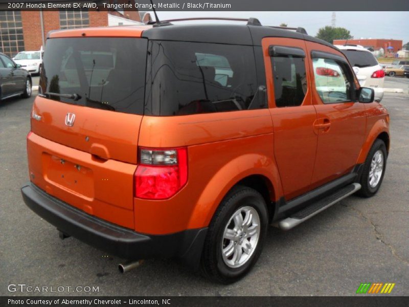 Tangerine Orange Metallic / Black/Titanium 2007 Honda Element EX AWD