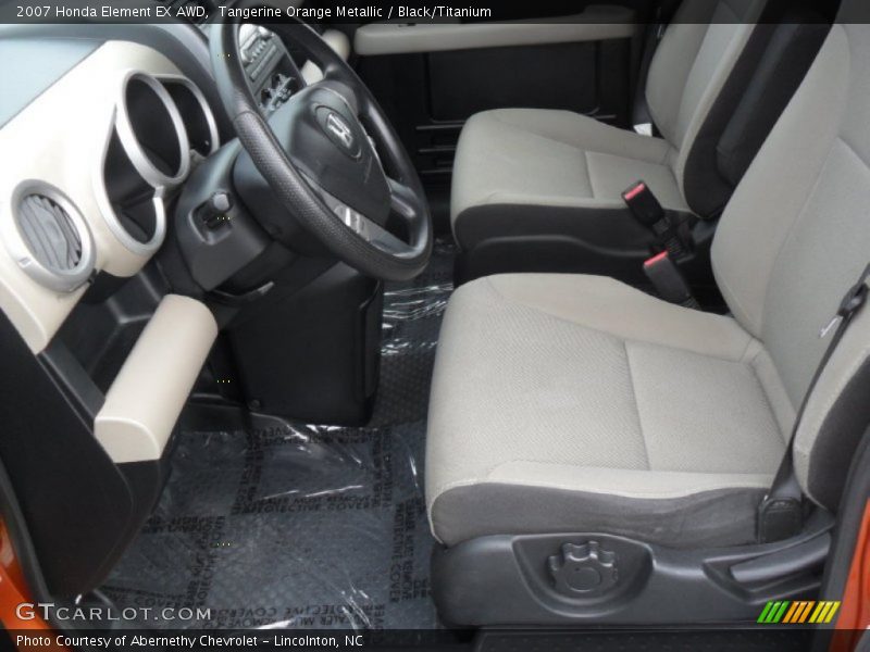 Tangerine Orange Metallic / Black/Titanium 2007 Honda Element EX AWD