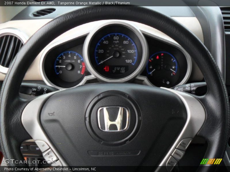 Tangerine Orange Metallic / Black/Titanium 2007 Honda Element EX AWD