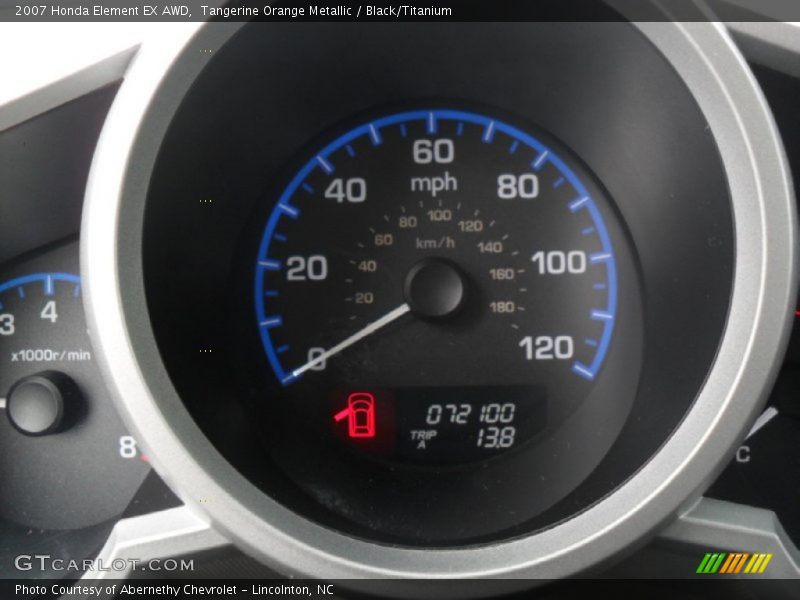 Tangerine Orange Metallic / Black/Titanium 2007 Honda Element EX AWD