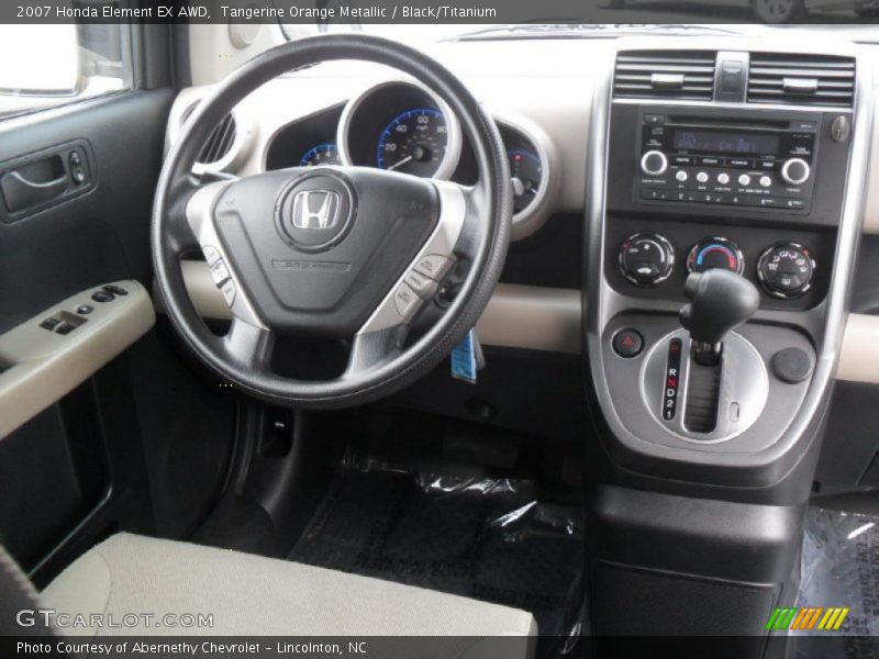 Tangerine Orange Metallic / Black/Titanium 2007 Honda Element EX AWD