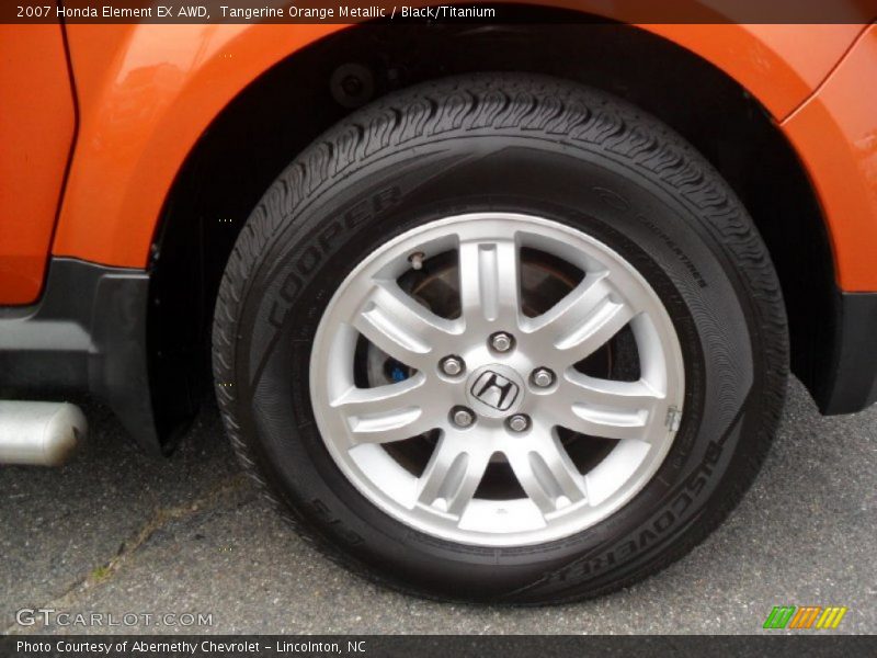 Tangerine Orange Metallic / Black/Titanium 2007 Honda Element EX AWD