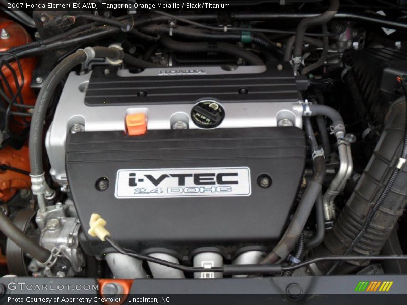Tangerine Orange Metallic / Black/Titanium 2007 Honda Element EX AWD