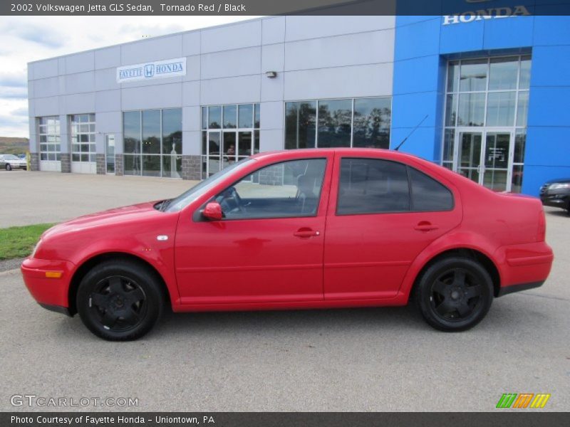 Tornado Red / Black 2002 Volkswagen Jetta GLS Sedan