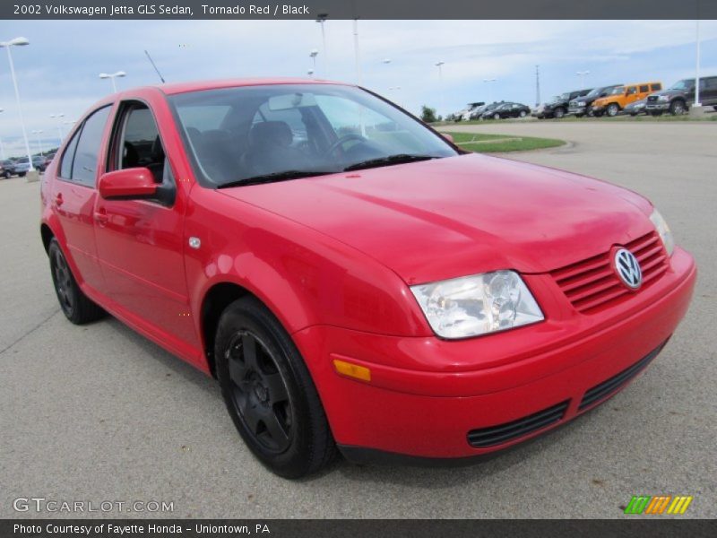 Tornado Red / Black 2002 Volkswagen Jetta GLS Sedan