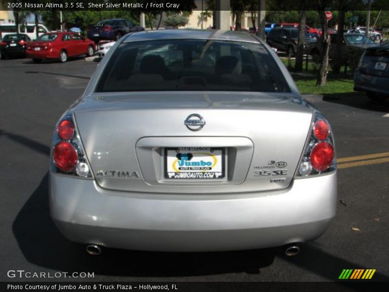 Sheer Silver Metallic / Frost Gray 2005 Nissan Altima 3.5 SE
