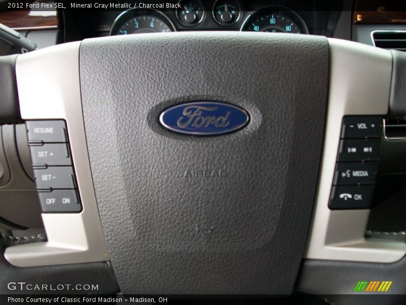 Mineral Gray Metallic / Charcoal Black 2012 Ford Flex SEL