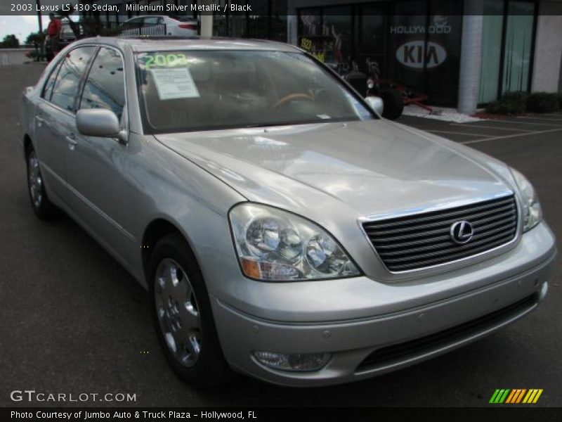 Millenium Silver Metallic / Black 2003 Lexus LS 430 Sedan