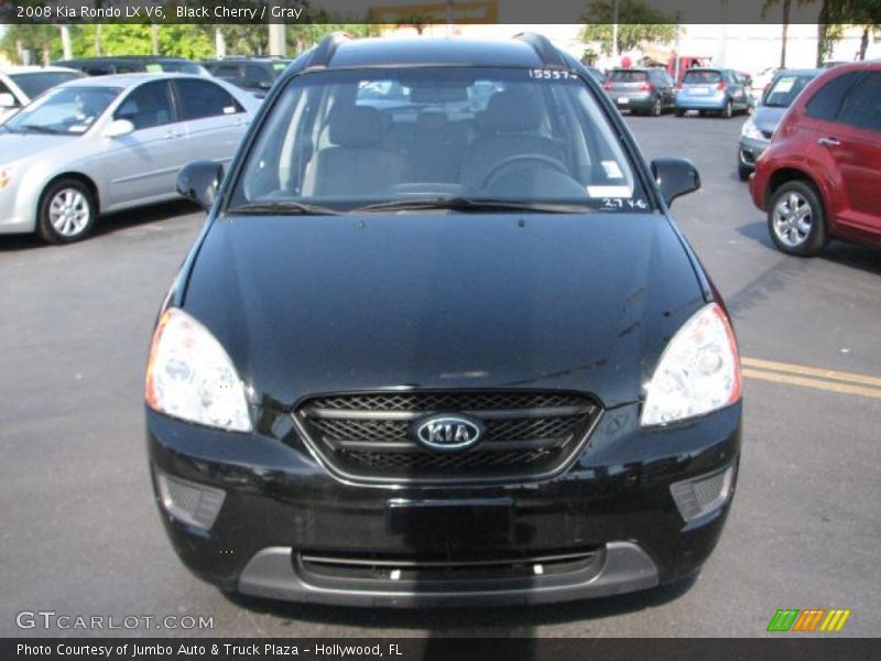 Black Cherry / Gray 2008 Kia Rondo LX V6