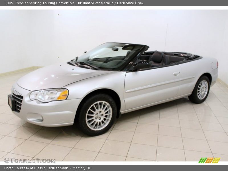 Brilliant Silver Metallic / Dark Slate Gray 2005 Chrysler Sebring Touring Convertible