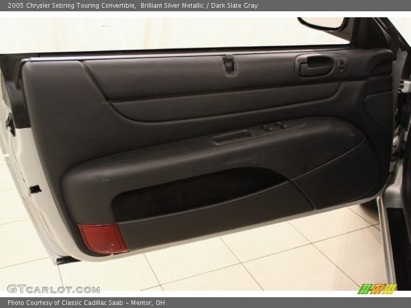 Brilliant Silver Metallic / Dark Slate Gray 2005 Chrysler Sebring Touring Convertible
