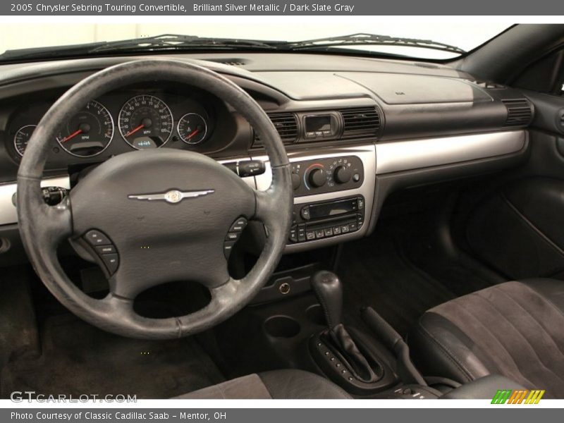 Brilliant Silver Metallic / Dark Slate Gray 2005 Chrysler Sebring Touring Convertible