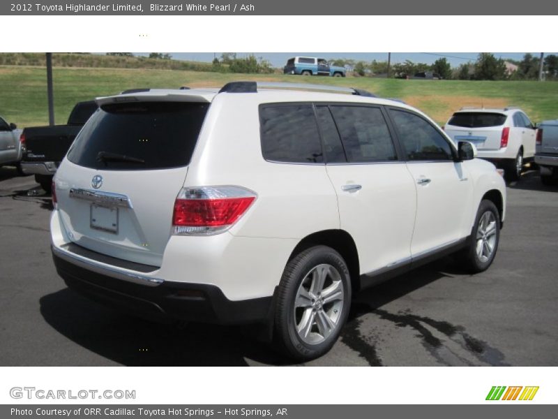 Blizzard White Pearl / Ash 2012 Toyota Highlander Limited