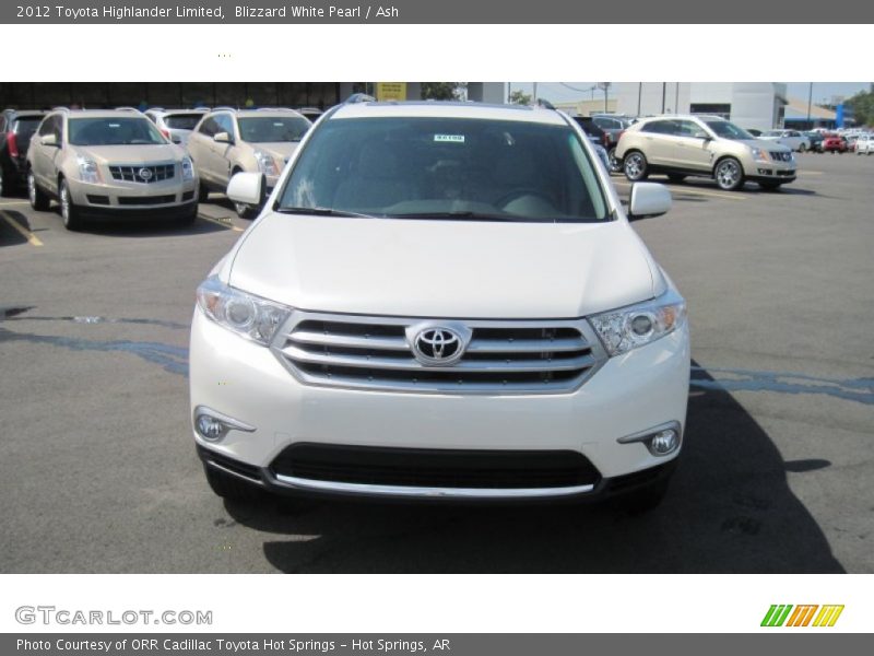 Blizzard White Pearl / Ash 2012 Toyota Highlander Limited