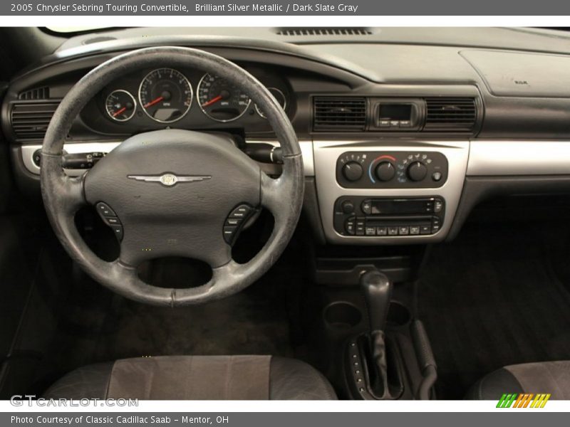Brilliant Silver Metallic / Dark Slate Gray 2005 Chrysler Sebring Touring Convertible