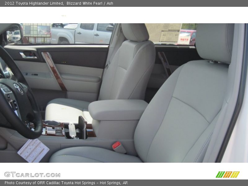 Blizzard White Pearl / Ash 2012 Toyota Highlander Limited