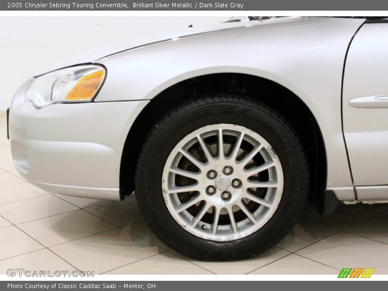 Brilliant Silver Metallic / Dark Slate Gray 2005 Chrysler Sebring Touring Convertible