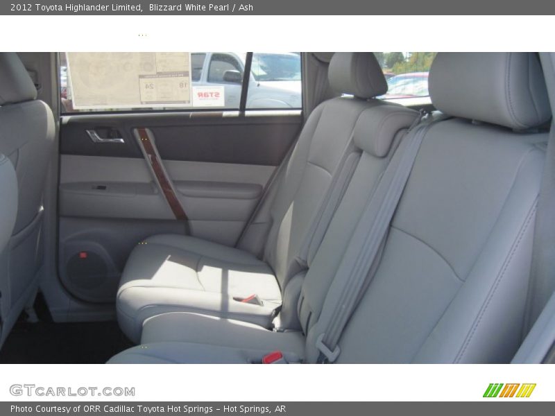 Blizzard White Pearl / Ash 2012 Toyota Highlander Limited