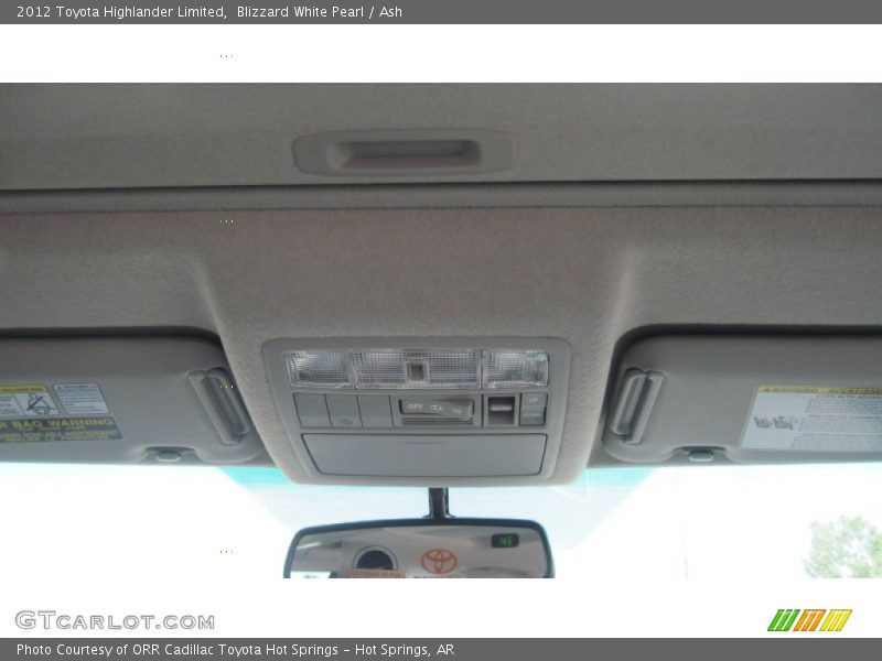 Blizzard White Pearl / Ash 2012 Toyota Highlander Limited