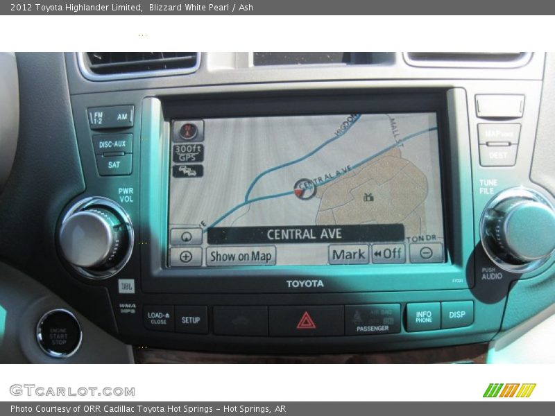 Blizzard White Pearl / Ash 2012 Toyota Highlander Limited